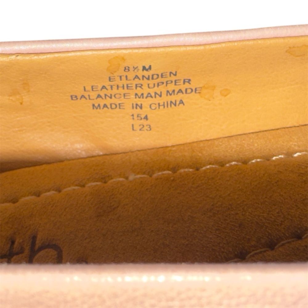 Earth Blush Pink Leather Ballet Flats Women’s 8.5 Comfort Shoes - Picture 3 of 7